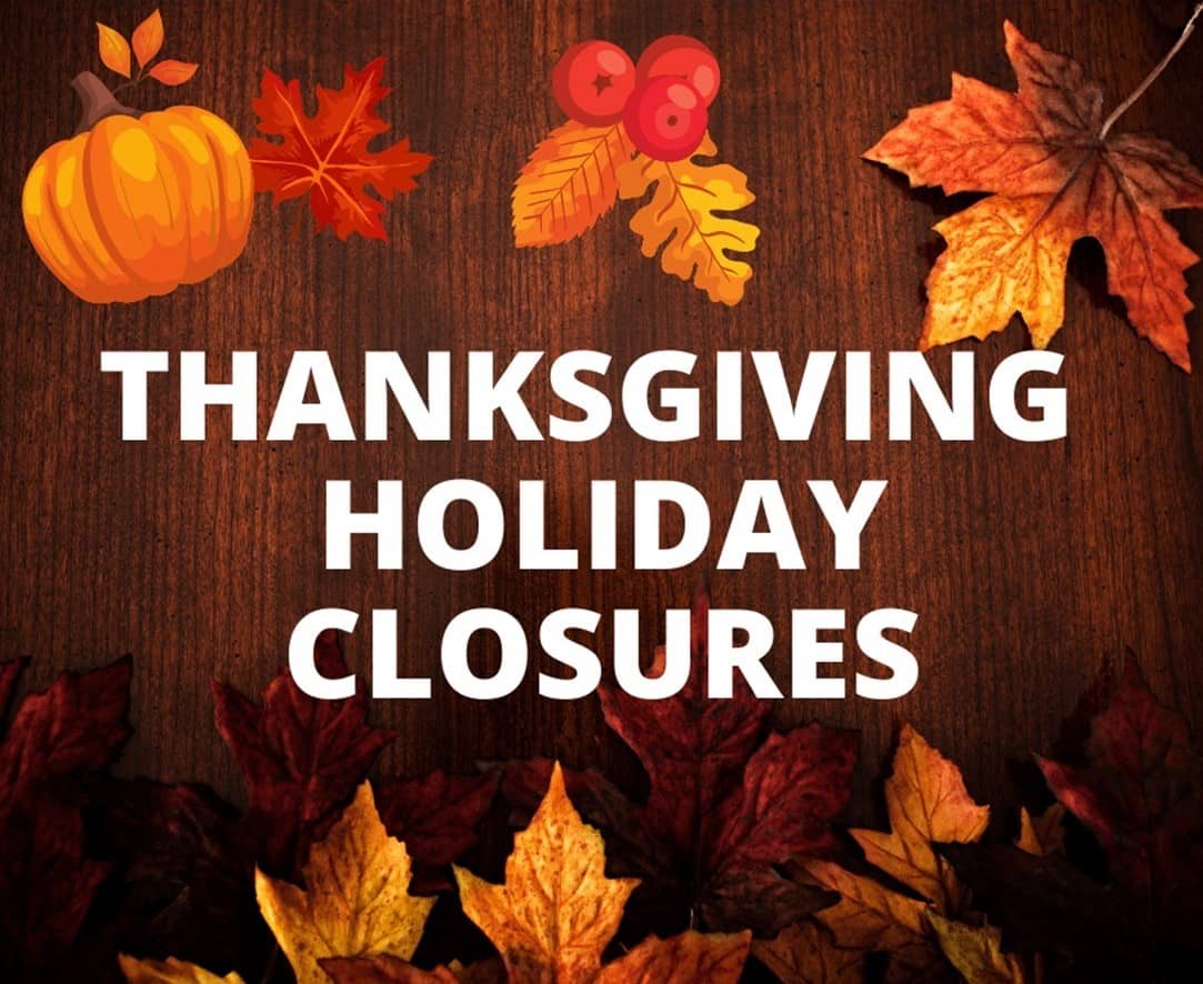 St. John's United Church | Thanksgiving holiday closures.