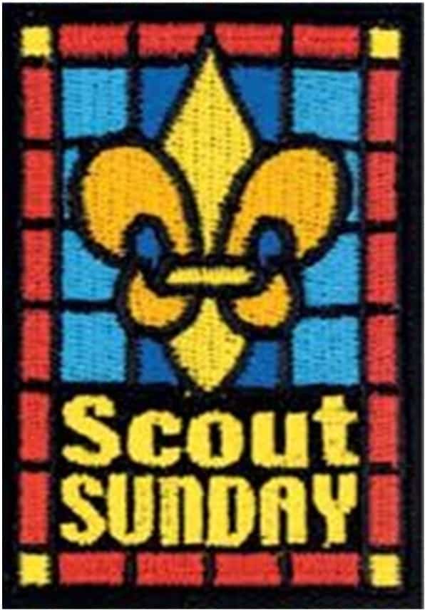 St. John's United Church | Scout sunday embroidered patch.